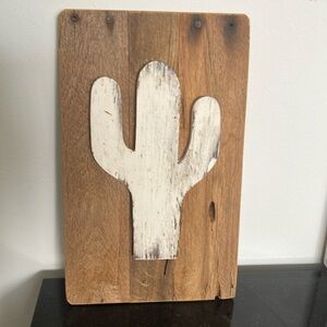 Handmade cactus wall art